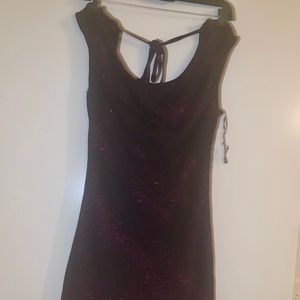 Black dress with purple sparkles